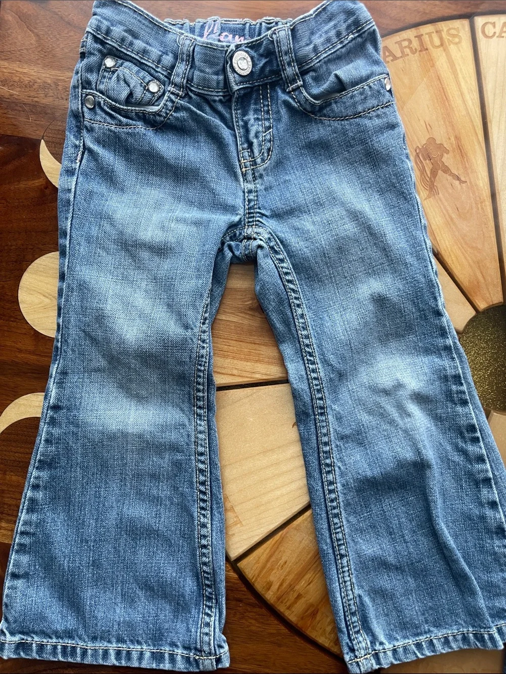 2 pair of denim Gymboree Oshkosh sizes 3T 4T Flare Boot Cut